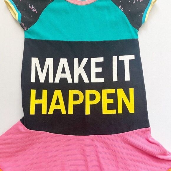 CourtneyCourtney Short Sleeve Pink Girls Dress 5/6 Twirl Skirt Upcycled Handmade - Picture 2 of 9